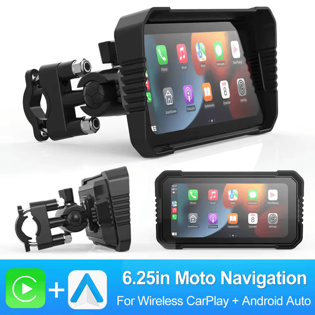 Multimídia BEPOCAM 6,25 polegadas para motos (escolha a opção de 6,25 polegadas)